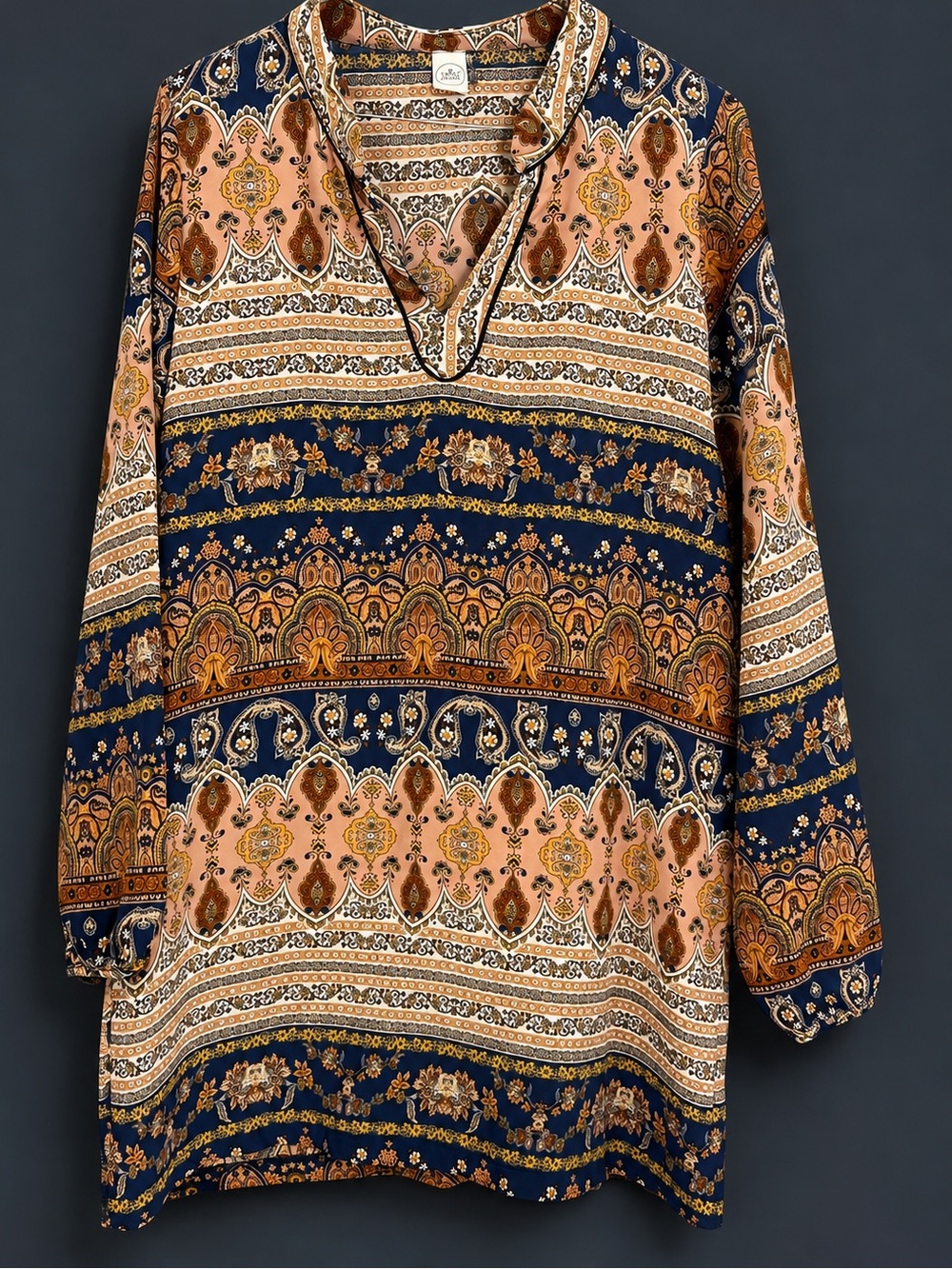 Paper Crane Printed Tunic Blouse Multicolor Size M / Like New